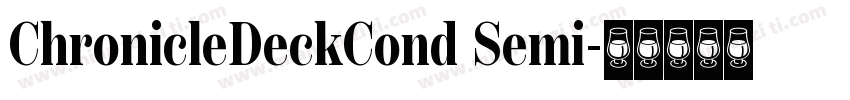 ChronicleDeckCond Semi字体转换